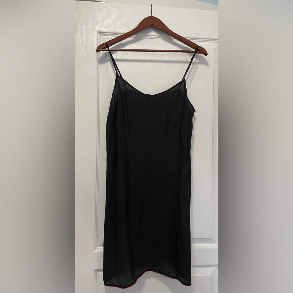 Maeve Black Patterned Dress with Slip - Picture 5 of 7